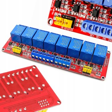 shumee Rosfix 8-kanalni relejni modul 5v H/L 10A Arduino