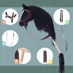 shumee THH HOPPIHORSE Hobby Horse A3 črna