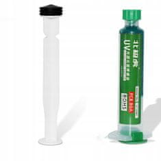 shumee Soldermask zelena 10 ml z batom + Soldermask žarnica za strjevanje