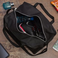 shumee Potovalna torba za letalo in komplet kozmetične torbe dveh prostornih torb za fitnes
