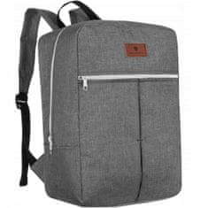 shumee Potovalni nahrbtnik lahka ročna prtljaga unisex siva kabinska torba