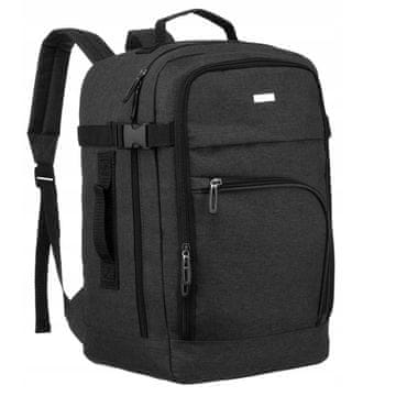 shumee Potovalni nahrbtnik, ročna prtljaga, unisex, črna, kabinska torba, PETERSON