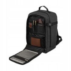 shumee Potovalni nahrbtnik, ročna prtljaga, unisex, črna, kabinska torba, PETERSON