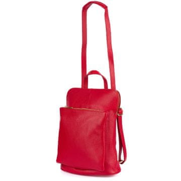 shumee Usnjen nahrbtnik ženska torbica 2v1 elegantna A4 italijanska prostorna klasika