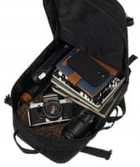 shumee Potovalni nahrbtnik, ročna prtljaga, unisex, črna, kabinska torba, PETERSON