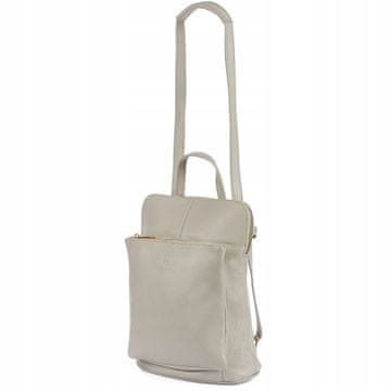 shumee Usnjen nahrbtnik ženska torbica 2v1 elegantna A4 italijanska prostorna klasika