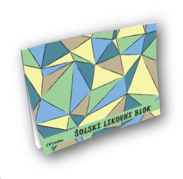 VSE ZA ŠOLO Risalni blok likovni a3 30l 8 različnih vrst papirja