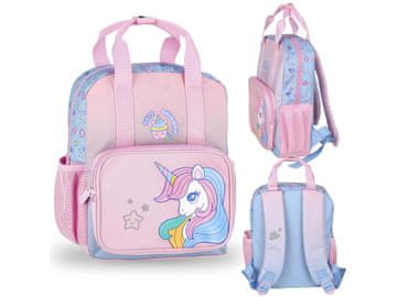 STARPAK ENOROŽEC Majhen nahrbtnik za deklice, nahrbtnik za vrtec, POTOVALNI nahrbtnik z odsevniki 29x23x9cm