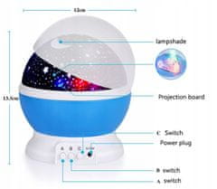 shumee NOČNA SVETILKA SKY STAR PROJECTOR 2v1 XL