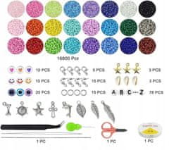 shumee MEGA XXXL SET PERLIC ZA IZDELAVO ZAPESTNIC PISANE ČRKE 17000