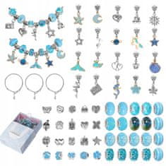 shumee CHARMS PERLE SET ZA IZDELAVO NAKITA ZAPESTNICE OBESKI DARILO