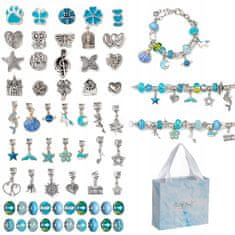 shumee CHARMS PERLE SET ZA IZDELAVO NAKITA ZAPESTNICE OBESKI DARILO