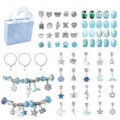 shumee CHARMS PERLE SET ZA IZDELAVO NAKITA ZAPESTNICE OBESKI DARILO