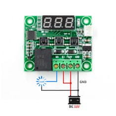 shumee DIGITALNI TERMOSTAT W1209 -50C+110C 12V S SENZORJEM