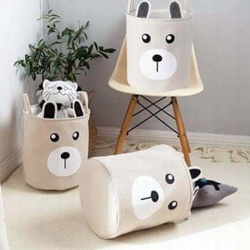 shumee KOŠ ZA IGRAČE BLOCKS VREČKA ZA PERILO POSODA ORGANIZATOR MEDVEDEK VELIK XL 43l