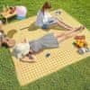 ODEJA ZA PIKNIK PLAŽO KAMPIRANJE NEPREMOČLJIVA VELIKA PODLOGA Z IZOLACIJO XXL 200x200