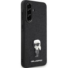 Karl Lagerfeld Originalen ovitek Samsung Galaxy A56 - Glitter IML NFT Iconic - črn ovitek z bleščicami- KLHCSA56GKNPSK