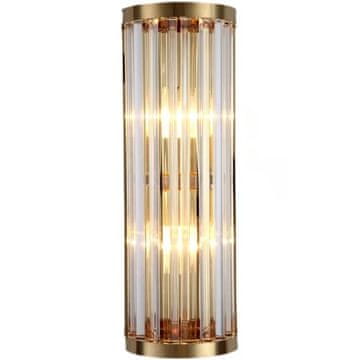 shumee Dorian 1 - stenska svetilka iz medenine - steber 45 cm