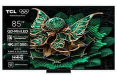 85C71K televizor, 215 cm (85), 4K QD-Mini LED HDR Premium , Google TV, 144Hz, zvok Bang & Olufsen
