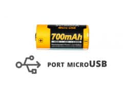 shumee Baterija Fenix USB ARB-L16UP (16340 RCR123 700 mAh 3,7 V)