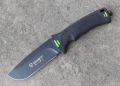 shumee Ganzo G8012-BK fiksni nož s tulcem, kresilnikom in brusilnikom, črn