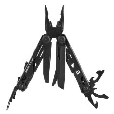 shumee Multitool Badger Outdoor Solid black 16 orodij v kovčku z nastavki
