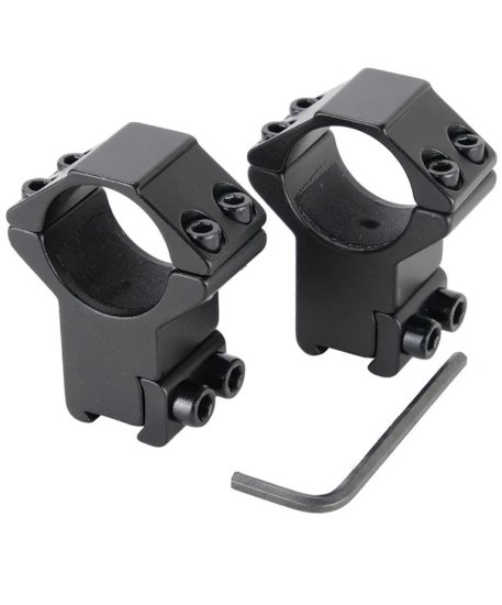 shumee Genetski dvodelni nosilec daljnogleda visok 1″ 11 mm tirnica v obliki lastovičjega repa, zatič za zaustavitev