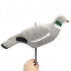 shumee Flocked Wood Pigeon Shell je lovna vaba za golobe grivarje.