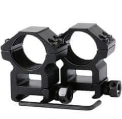 shumee Genetski dvodelni nosilec za daljnogled visok 1″ 22 mm picatinny letev