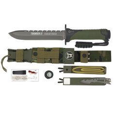 shumee K25 32134 Nož Thunder II - zelen, frača, dodatki, prevleka iz titana