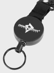shumee Retractor Dominator taktični povodec, jeklena vrv, navita, 60 cm, črna