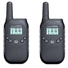 shumee Baofeng BF-T6 PANDA walkie-talkie, USB black 2 kom., walkie talkie
