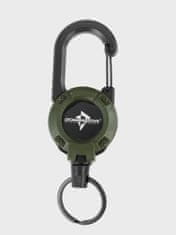 shumee Retractor Dominator taktični povodec, jeklena vrv, navita, 64 cm, olivna