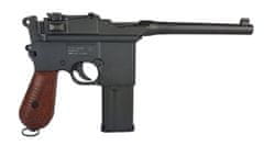 shumee Zračna pištola RANGER M712 Broomhandle CO2 FULL AUTO Blowback 4,5 mm 19 strelov. KWC C96