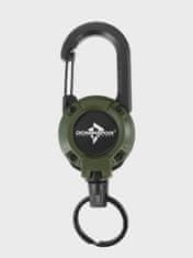 shumee Retractor Dominator taktični povodec, jeklena vrv, navita, 64 cm, olivna