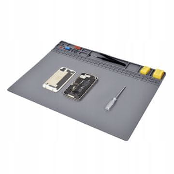 shumee Siva silikonska antistatična podloga 35x25 cm