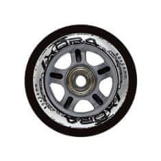 shumee PU 80x24 82A ČRNI (4 kosi) + ABEC-9 (8 kosi) NILS EXTREME SET