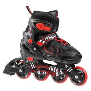 shumee NH7103 A 2v1 ČRNO/RDEČI ROLAKI VELIKOST M Z DIMENZIJAMI PL. HOKEJ NILS EXTREME