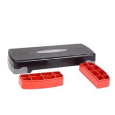 shumee AS003 ČRNA/SIVA/RDEČA AEROBIKA STEP HMS