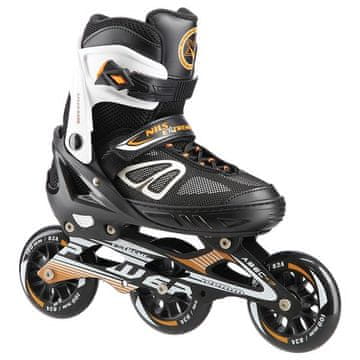 shumee NA2153 A ČRNA 3 KOLESA 100 MM VELIKOST M (37-40) ROLERI NILS EXTREME