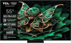 55C71K 4K UHD QD-Mini LED televizor, Google TV, 144 Hz, zvok Bang & Olufsen
