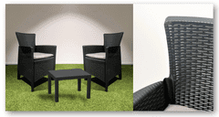 IPAE Forest 2+1 vrtna garnitura, antracit (015511)