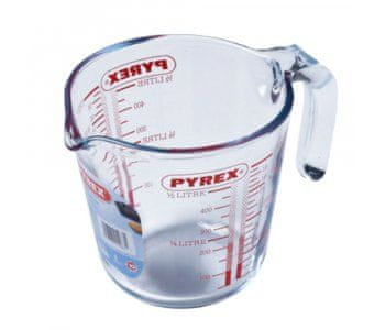 Pyrex Merilni vrček, 0,5L, iz borosilikatnega (kaljenega) stekla