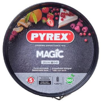 Pyrex Magic okrogli pekač za za torte, s snemljivim dnom, Ø 26 cm