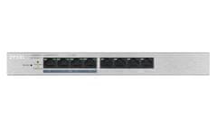 Zyxel GS1200-8HP 8-portno namizno gigabitno spletno pametno stikalo, 4x PoE 802.3at, PoE budget 60W, brez ventilatorja