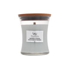 Woodwick Sagewood & Seagrass 275 g dišeča svečka