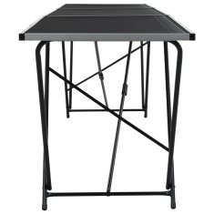 Vidaxl Zložljiva tapetniška miza MDF in aluminij 300x60x78 cm