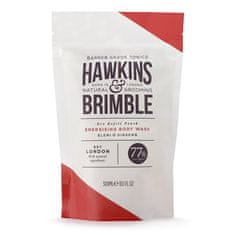 Hawkins & Brimble Osvežilni gel za prhanje - nadomestni vložek (vrečke za pranje telesa) 300 ml