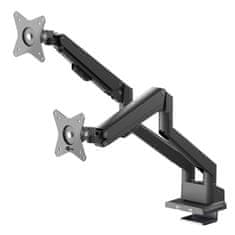 Goobay za 2 monitorja 17"- 32" 9kg plinska vzmet namizni nosilec