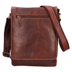 Lagen Moška usnjena crossbody torba